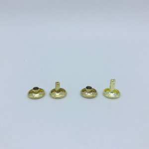 [가죽공예 금속장식] 가시메/리벳 10mm 골드7/9발 (신주) 500세트