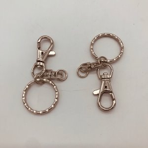 [가죽공예 금속장식] 23mm 조각 열쇠고리 장식(니켈)