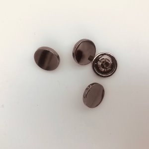[가죽공예 금속장식] 신주스넵용 민자캡 13mm 흑니켈 (4개)