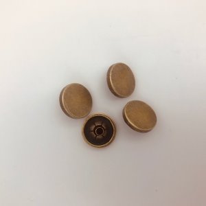 [가죽공예 금속장식] 신주스넵용 민자캡 13mm 엔틱 (4개)