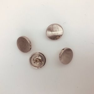 [가죽공예 금속장식] 신주스넵용 민자캡 13mm 니켈 (4개)