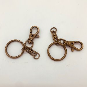 [가죽공예 금속장식] 23mm 조각 열쇠고리 장식(엔틱)